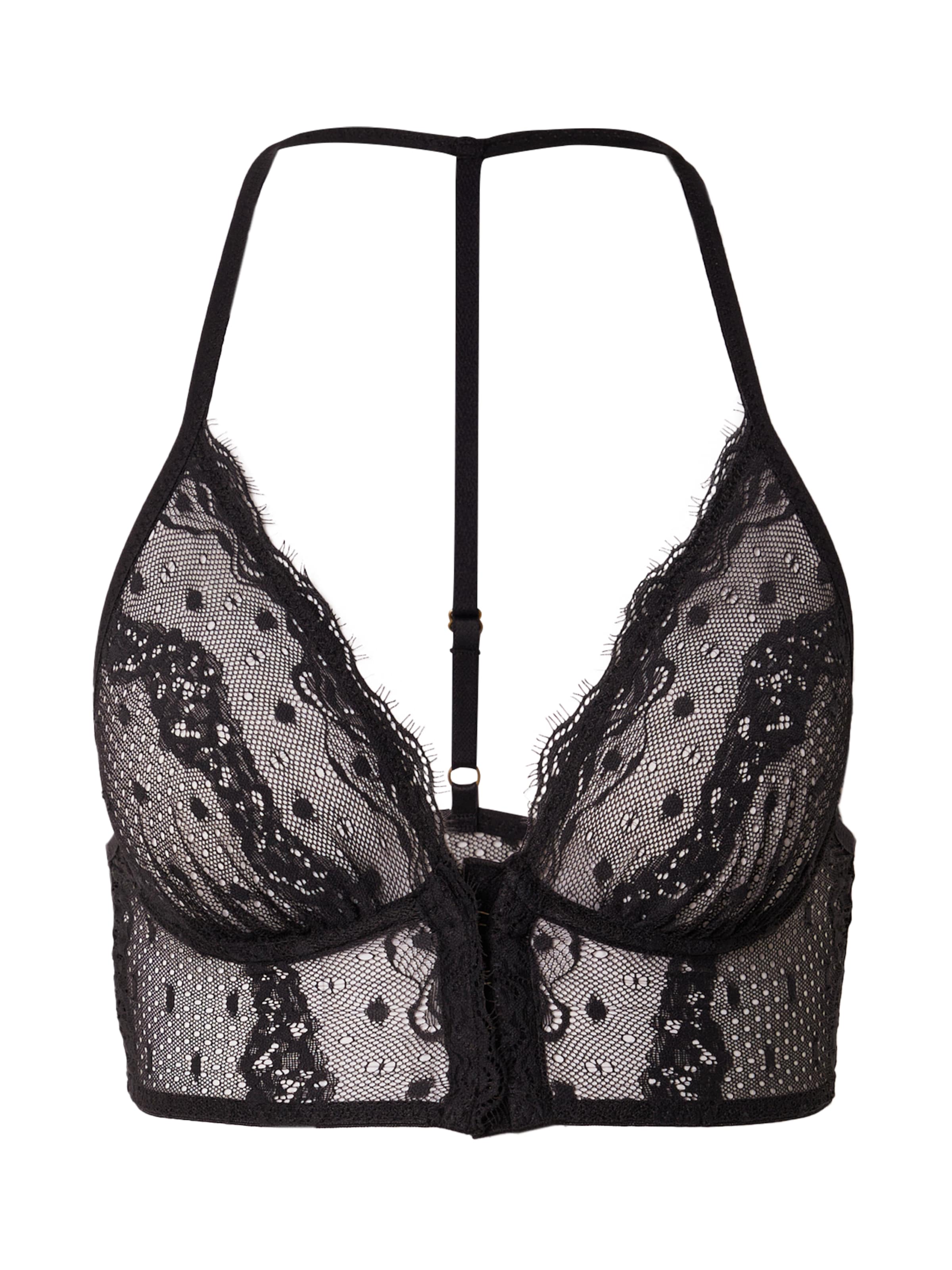 Free People Bralette Bra 'LENNOX' in Black: front
