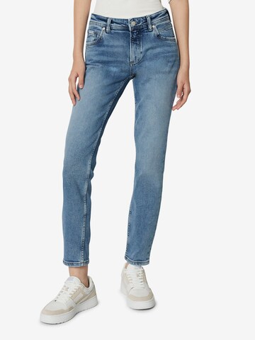 Marc O'Polo DENIM Slimfit Jeans 'ALVA' in Blauw: voorkant