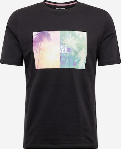 JACK & JONES T-Shirt 'NAVIN' en menthe / orange clair / noir, Vue avec produit