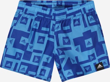 ADIDAS PERFORMANCE Regular Athletic Swimwear 'Must Have Graphic' in Blue: front