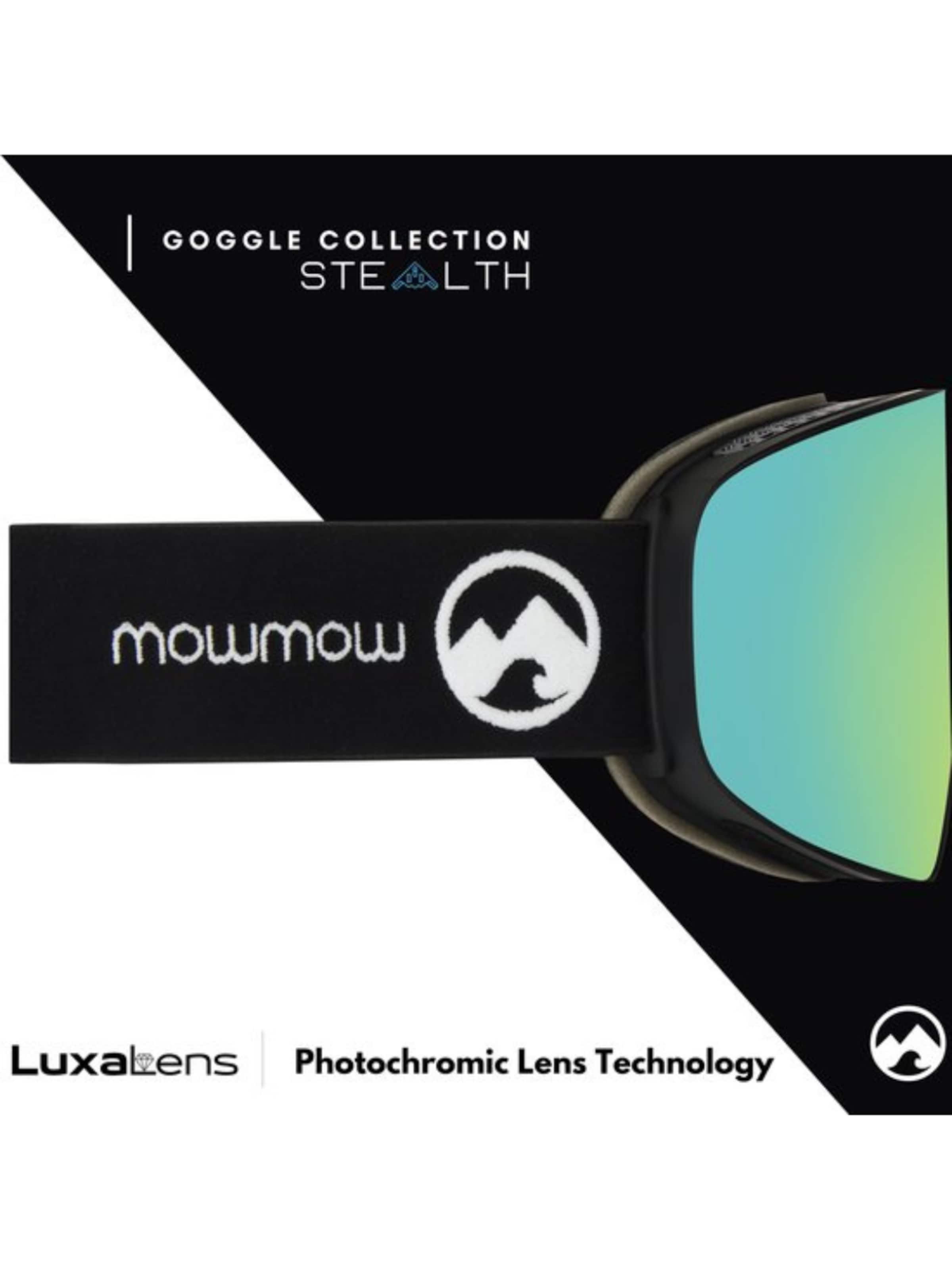 Mowmow Sports glasses 'MowMow STEALTH Ski Goggles - Photochromic Lens - ECO: Bioresin Frame & Recycled - UV400 - Unisex' in Gold