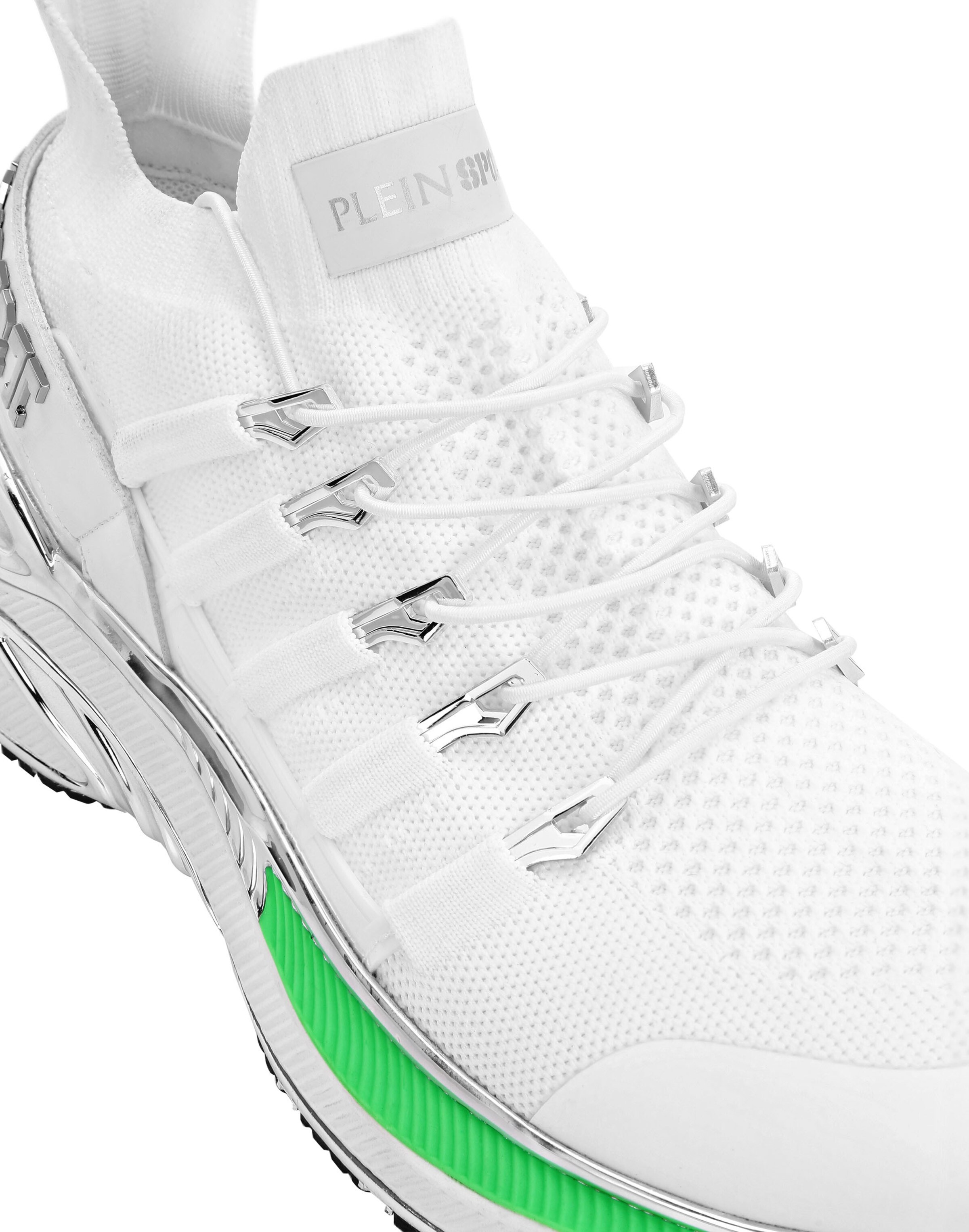 Plein Sport - Zapatillas deportivas bajas 'Chrome Surfer' en blanco