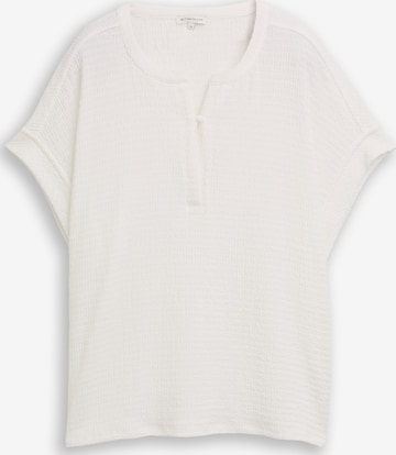 T-shirt TOM TAILOR en blanc : devant