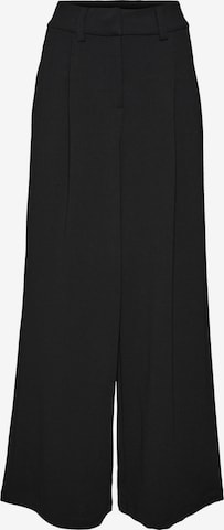 VERO MODA Wide leg Pleat-Front Pants 'Gigi' in Black: front