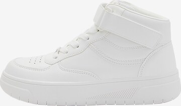 Pull&Bear Sneakers hoog in Wit