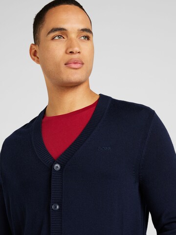 BOSS Knit cardigan 'Avac' in Blue