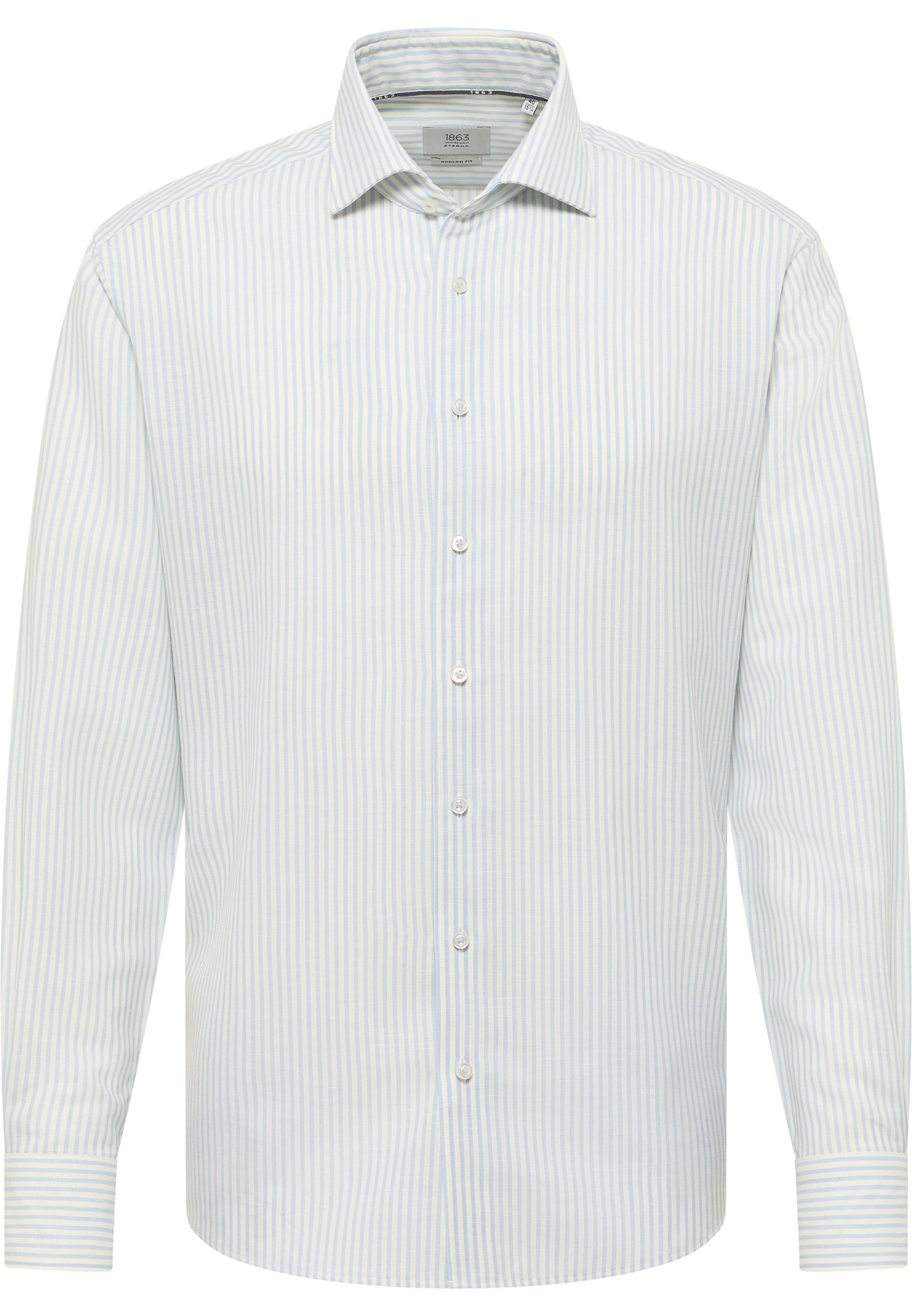 ETERNA Regular Fit Businesshemd in Blau: Vorderseite