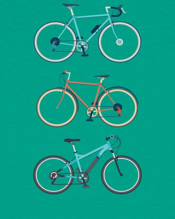watabout.kids Shirt '3 Fahrräder' in Green