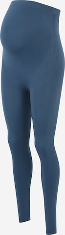 Skinny Leggings 'TIA JEANNE' MAMALICIOUS en bleu : devant