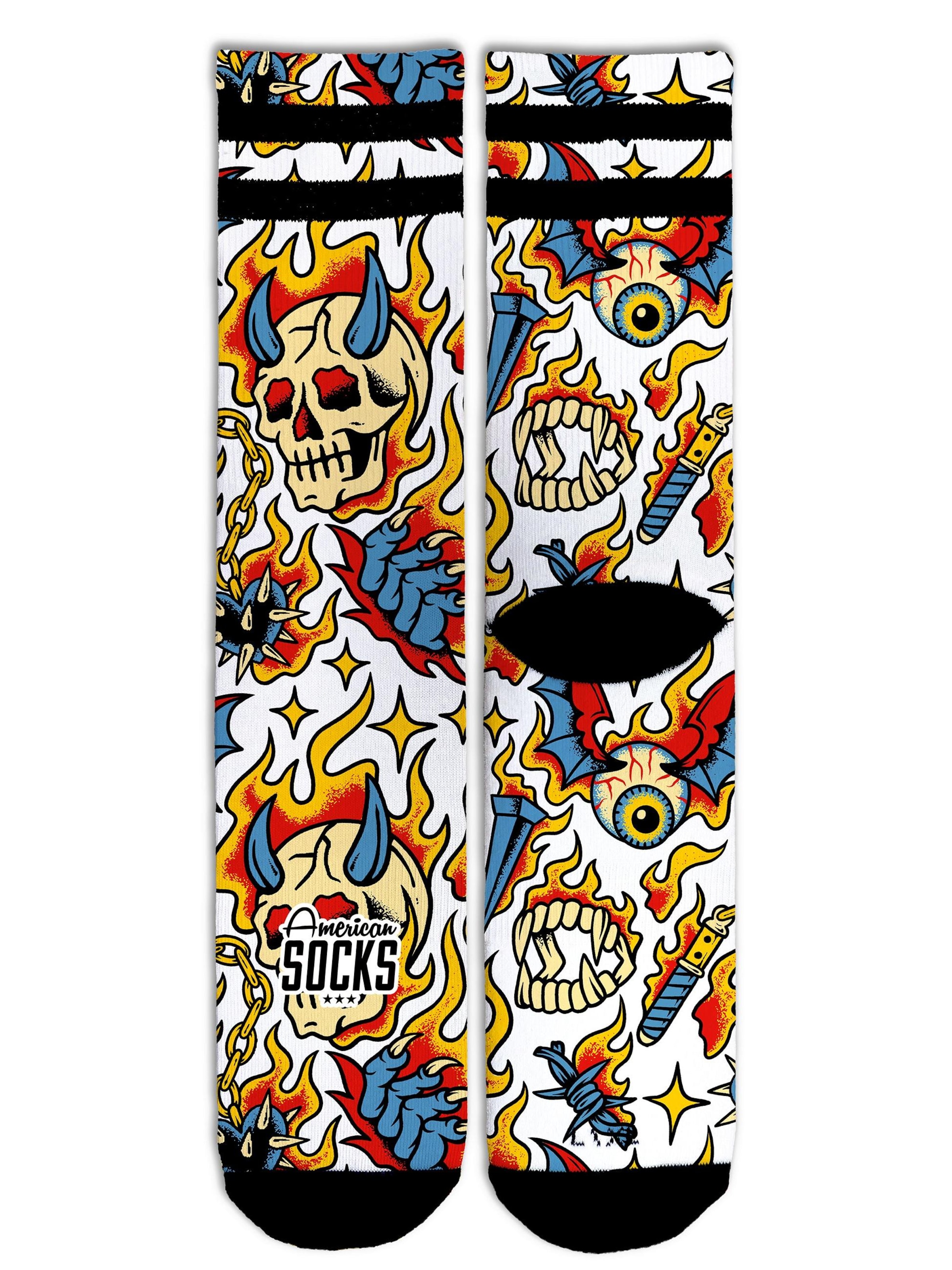 American Socks - Calcetines 'Wicked' en negro