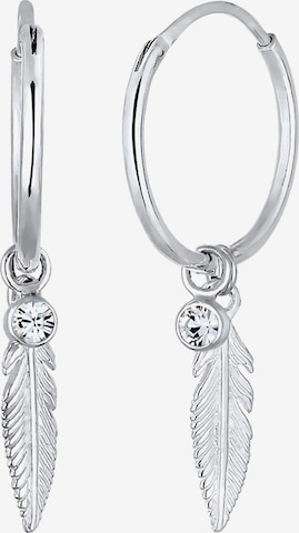 Boucles d'oreilles 'Feder' ELLI en argent : devant