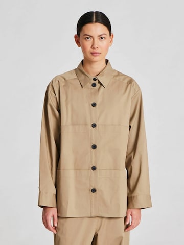 Gai+Lisva Přechodná bunda 'Christina' – hnědá: přední strana