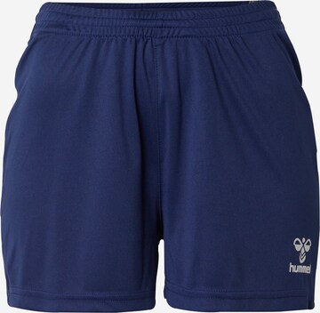 Hummel Normální Sportovní kalhoty 'AUTHENTIC' – modrá: přední strana