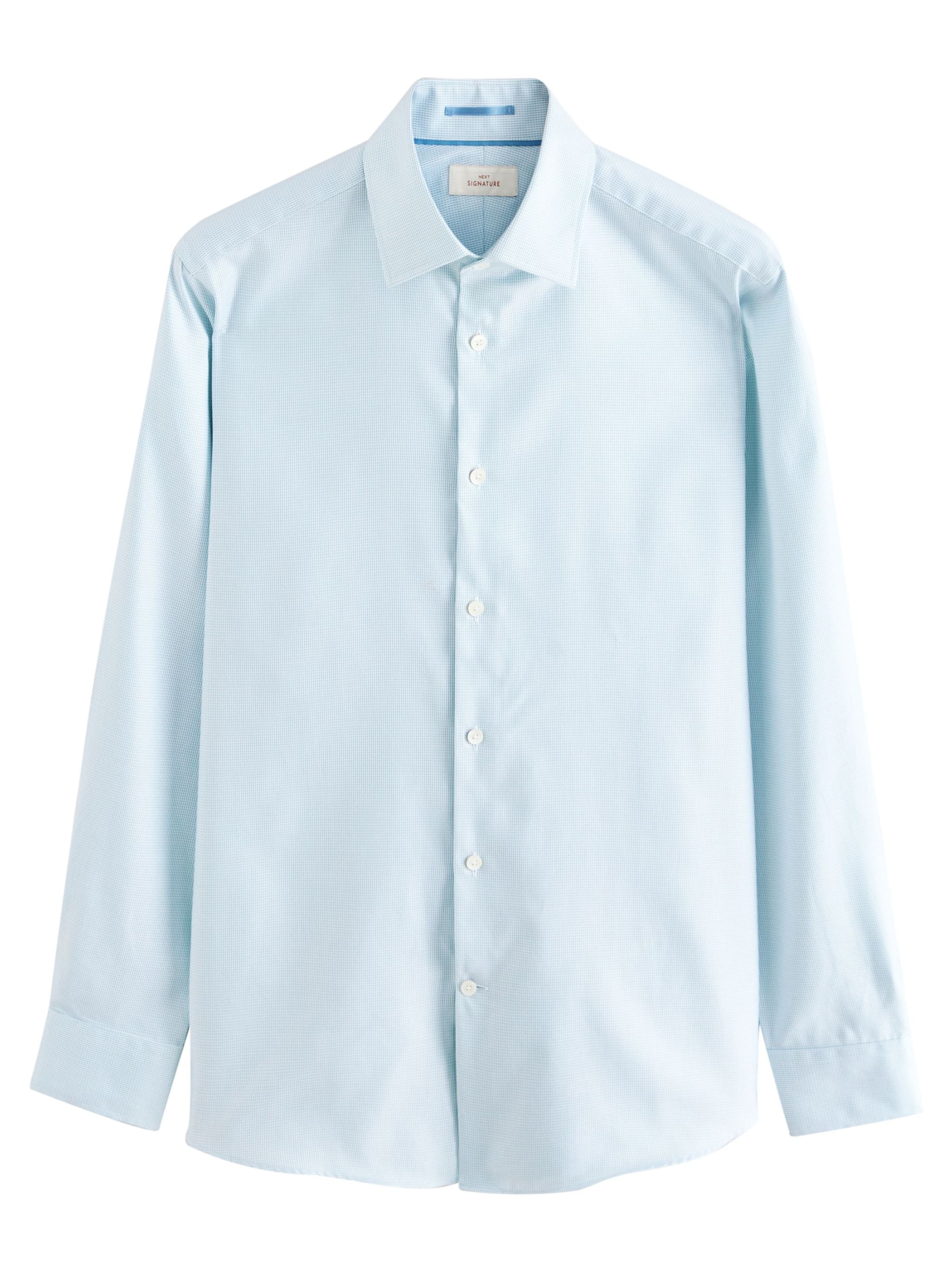 Next Slim Fit Hemd in Grün: Vorderseite