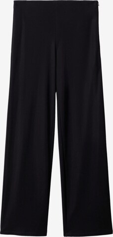 MANGO Wide leg Broek 'DIEGO' in Zwart: voorkant