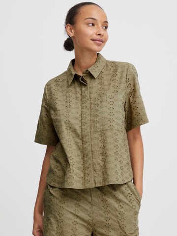 b.young - Blusa en verde: frente
