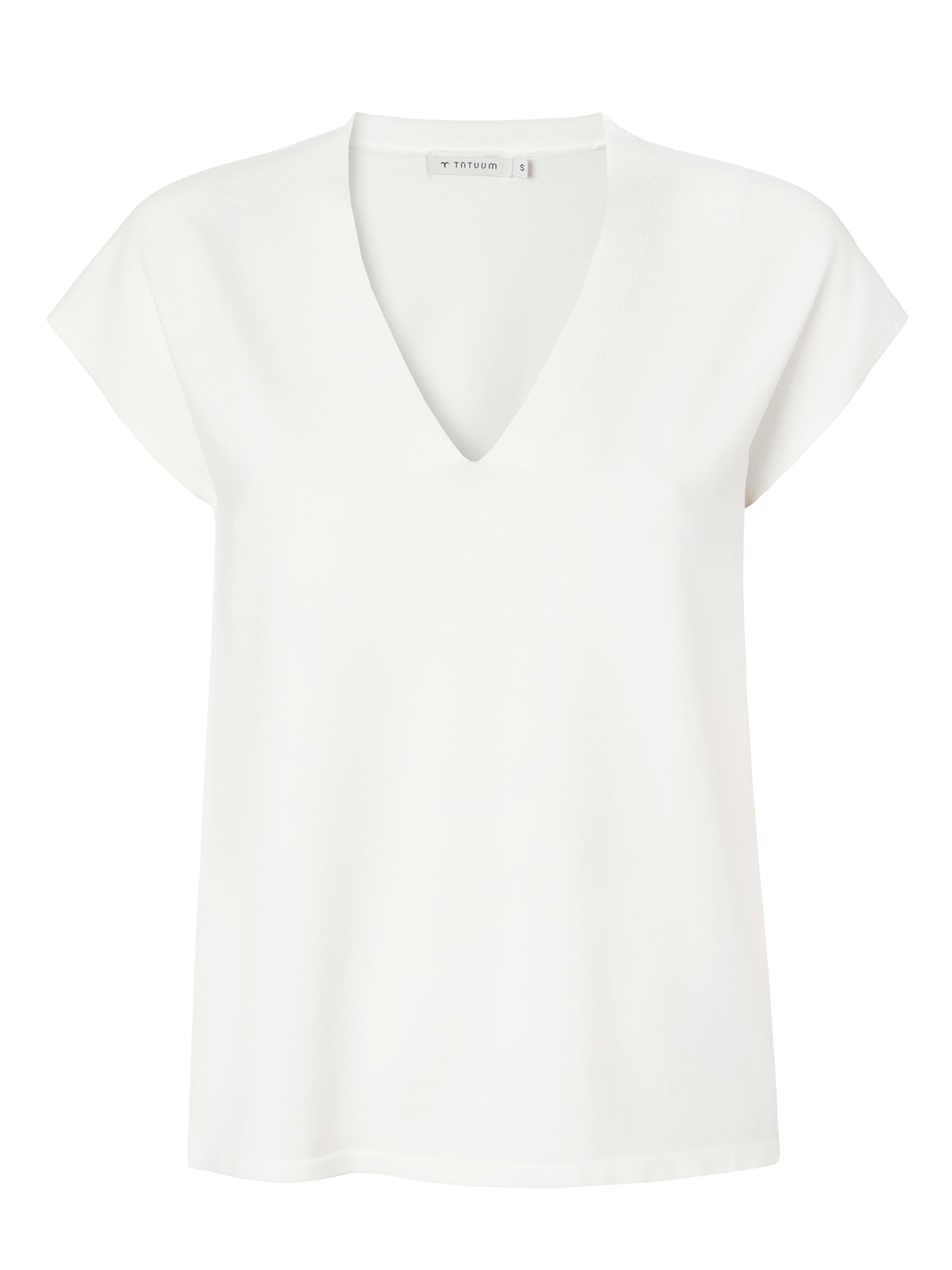 TATUUM Damenbluse Strickware ITO 1 in Weiß: Vorderseite