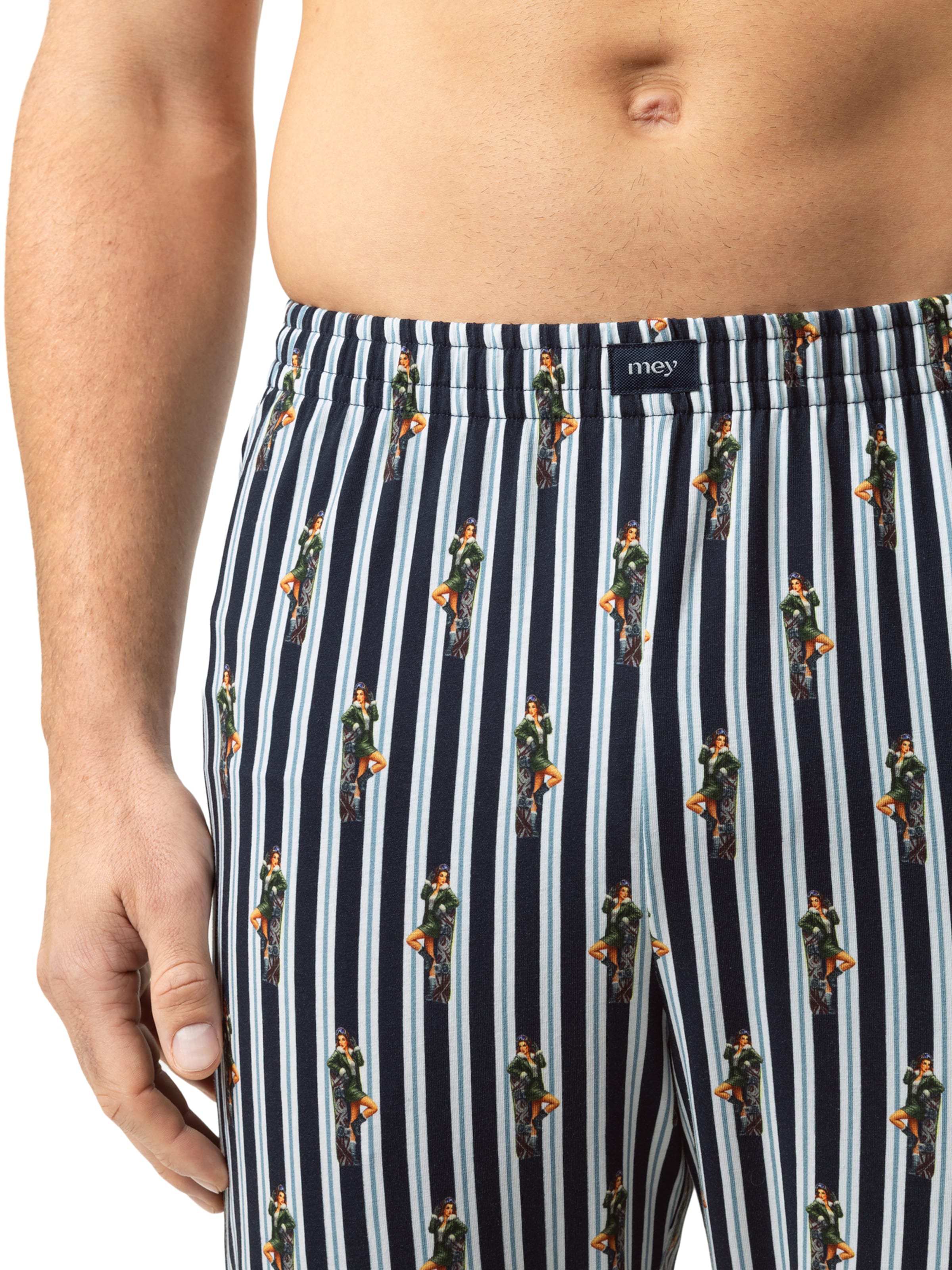 Mey Pajama pants ' Serie Smoke Show ' in Blue
