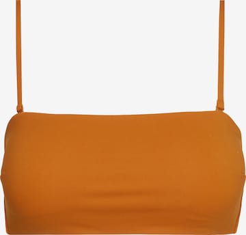 Calvin Klein Swimwear Bandeau Bikinitop in Oranje: voorkant