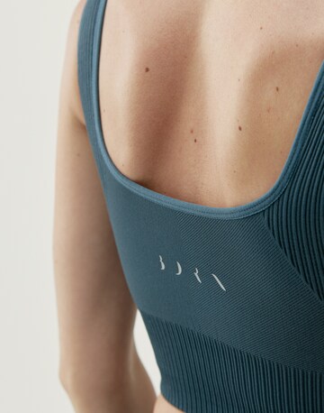 Born Living Yoga Skinny Sports top 'Yami' in Blue