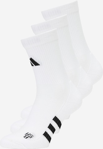 ADIDAS PERFORMANCE Athletic Socks 'Performance Cushioned Crew ' in White: front