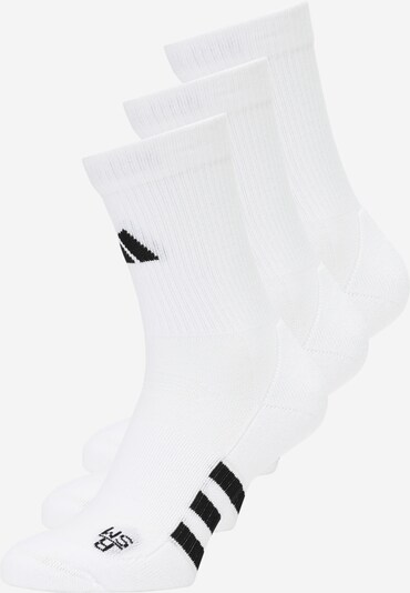 ADIDAS PERFORMANCE Chaussettes de sport 'Performance Cushioned Crew ' en noir / blanc cassé, Vue avec produit