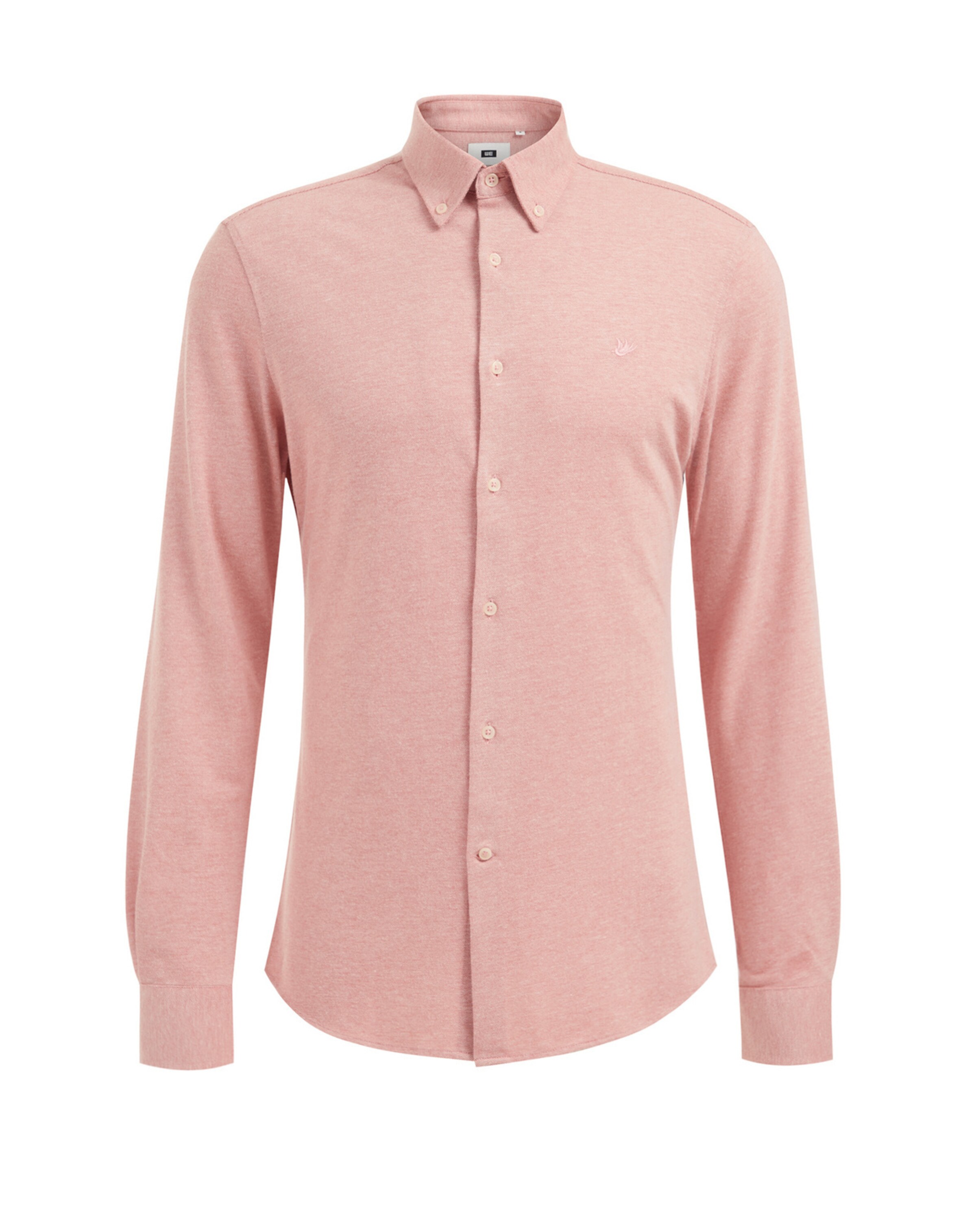WE Fashion Slim fit Overhemd in Zalm Roze ABOUT YOU