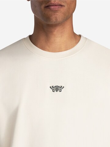 A-dam Sweatshirt 'DEADLYDARREL' in Beige