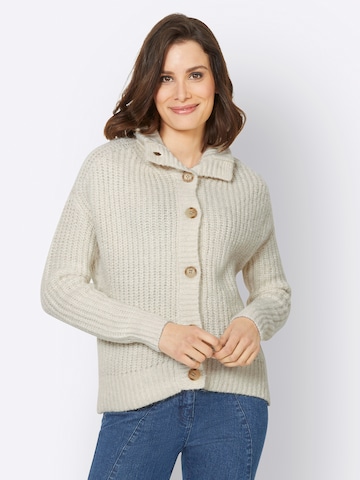 heine Cardigan i beige: forside