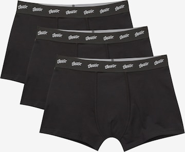 Pull&Bear Bokserki 'STWD' w kolorze czarny: przód