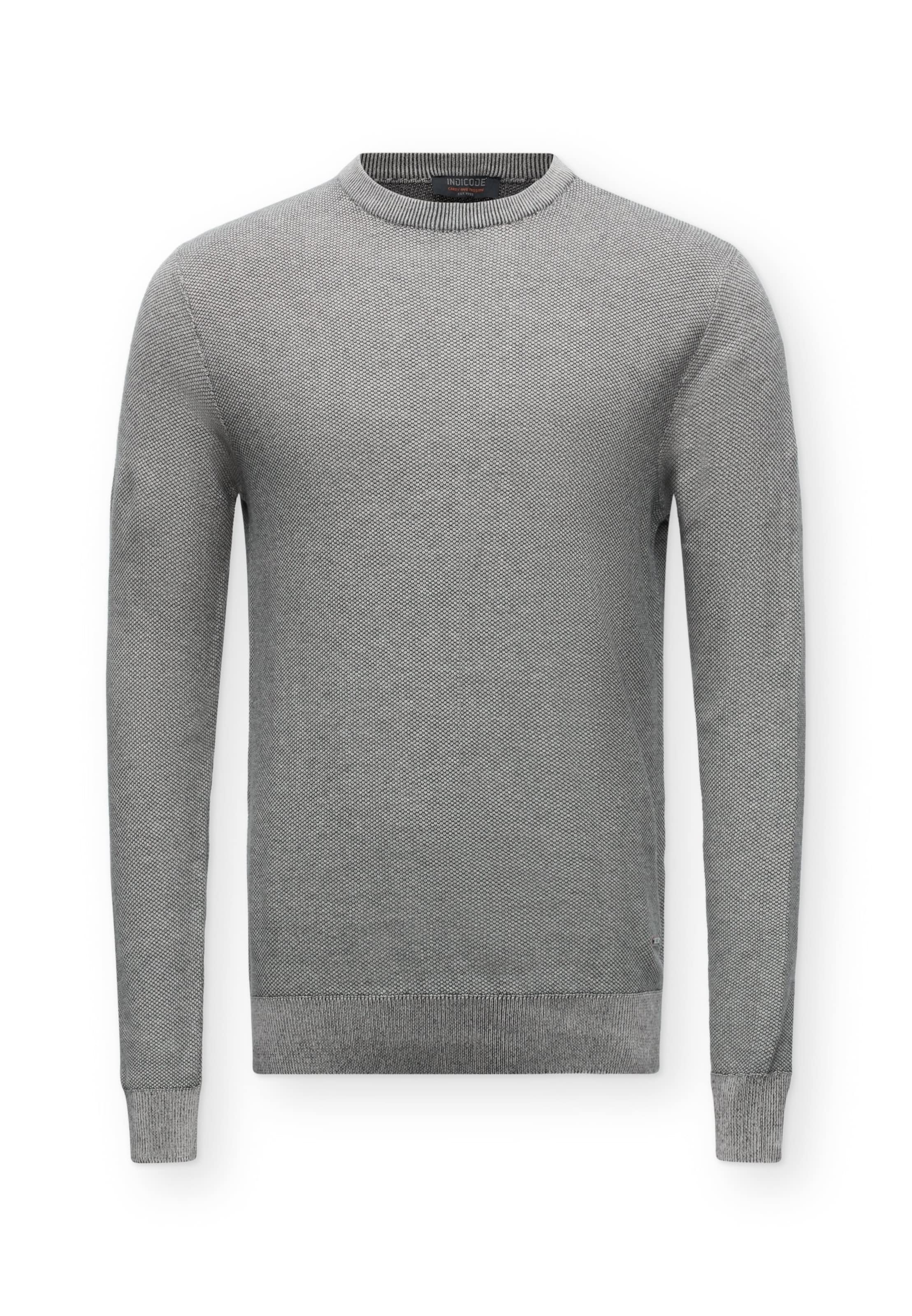 INDICODE JEANS Sweater 'Jexmon' in Grey: front