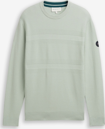 Pulover de la TOM TAILOR pe verde: față