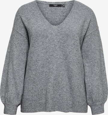 Vero Moda Curve Pullover 'DEMI' in Grau: Vorderseite