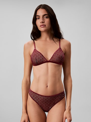 Triangle Soutien-gorge Calvin Klein en rouge : devant