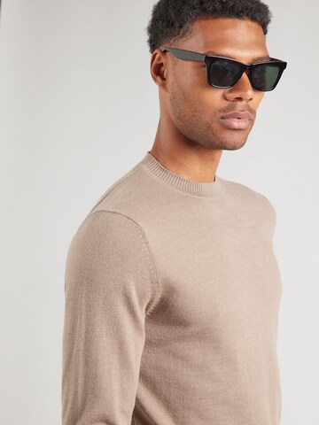 Pull-over 'SLHTOWN' SELECTED HOMME en beige