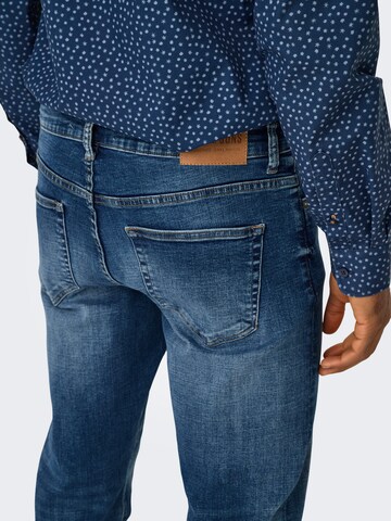 regular Jeans 'Weft' di Only & Sons in blu