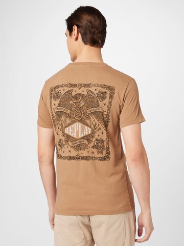 REPLAY T-Shirt in Braun