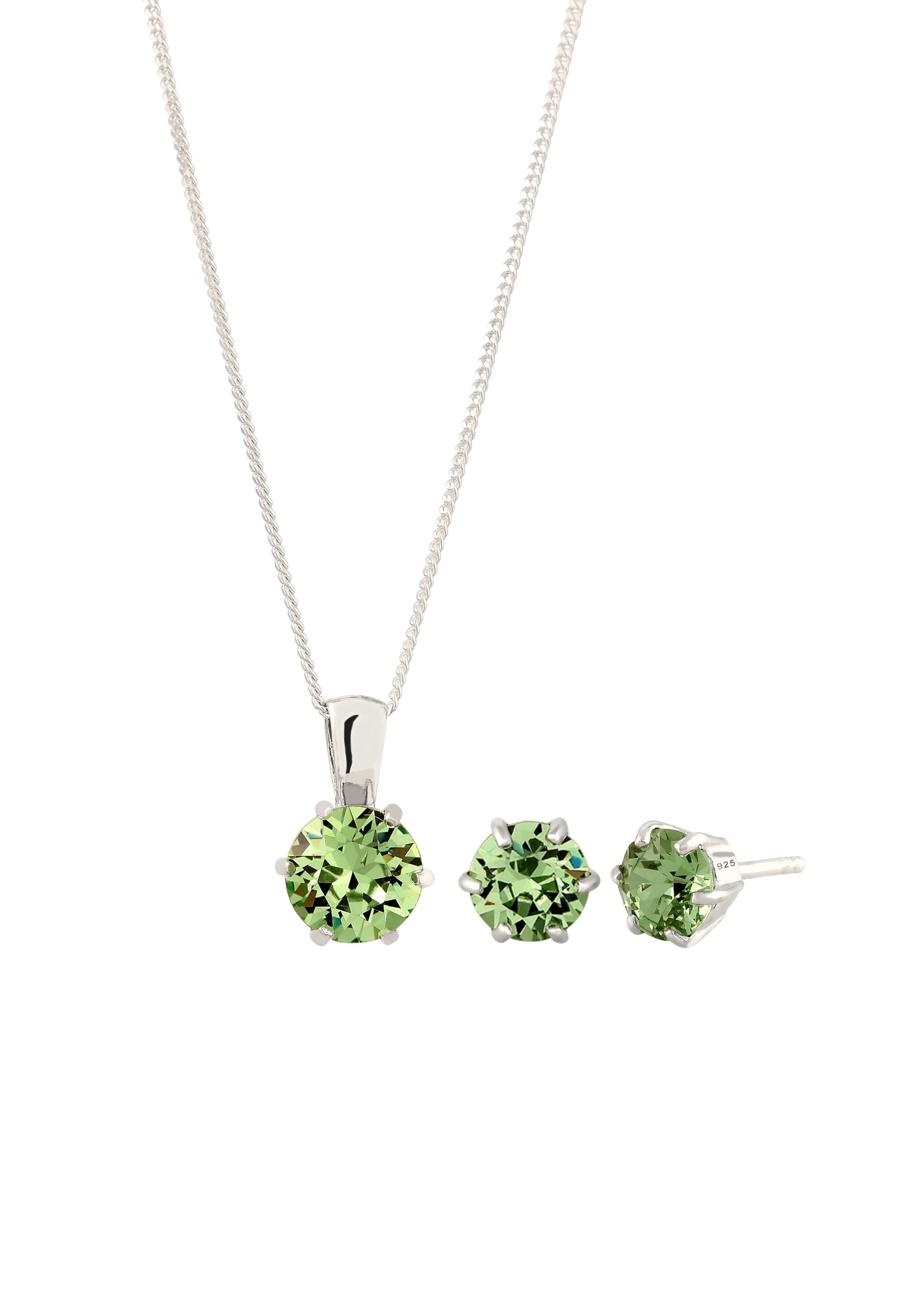 ELLI Jewelry set 'Kristall' in Silver