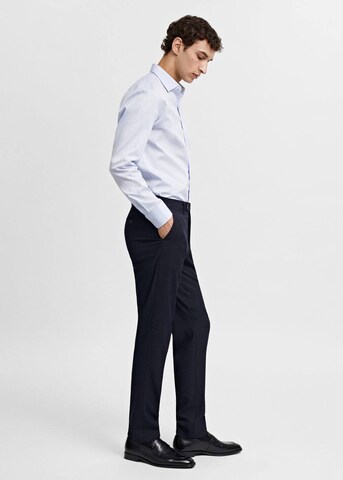 MANGO MAN Regular Fit Hemd 'EMERITOL' in Blau