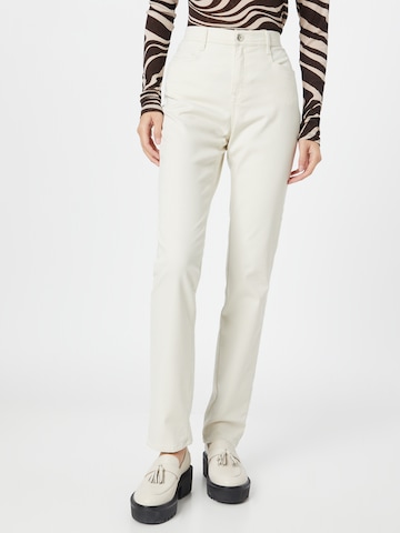 BRAX Slim fit Trousers 'MARY' in White: front