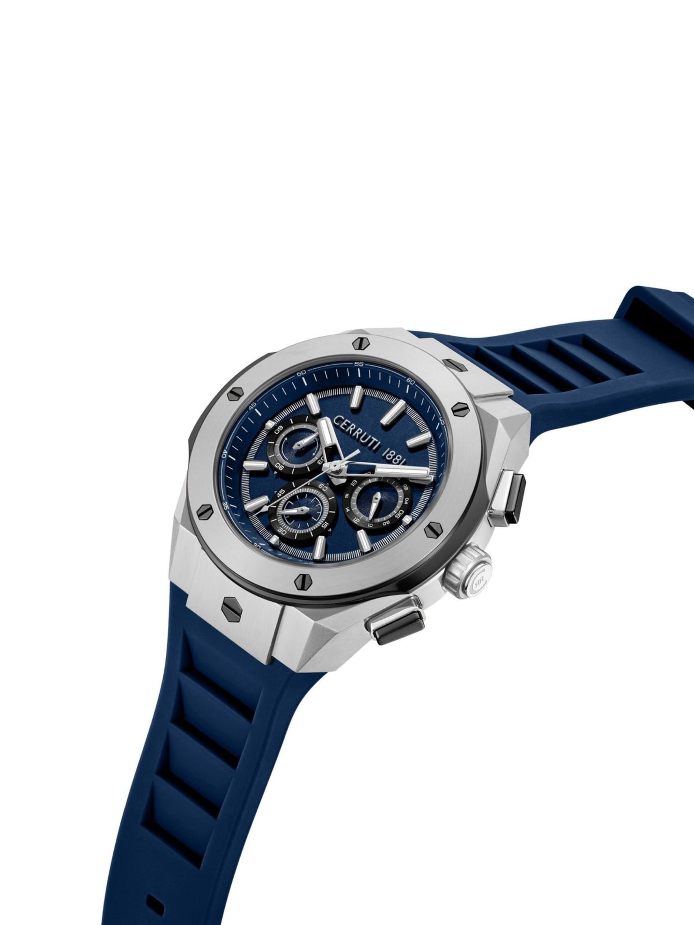 CERRUTI 1881 Analog watch 'Function watch Ruscello' in Blue
