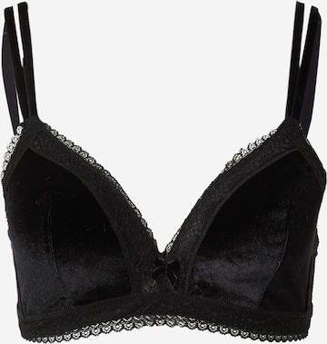 LingaDore Triangle Bra in Black: front