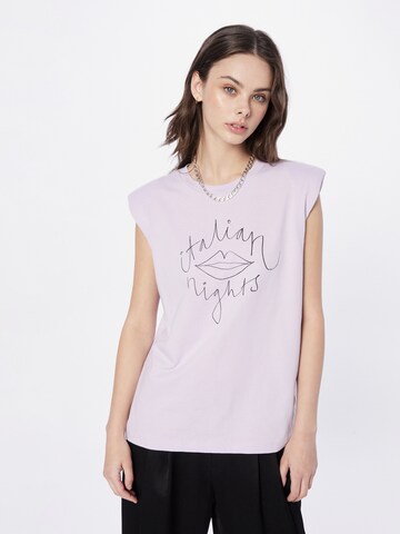 Stella Nova T-shirt 'TERI' i lila: framsida