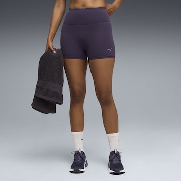 PUMA Skinny Sportshorts 'SHAPELUXE' in Lila: Vorderseite