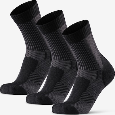 DANISH ENDURANCE Chaussettes 'Merino Hiking Light' en gris / noir, Vue avec produit