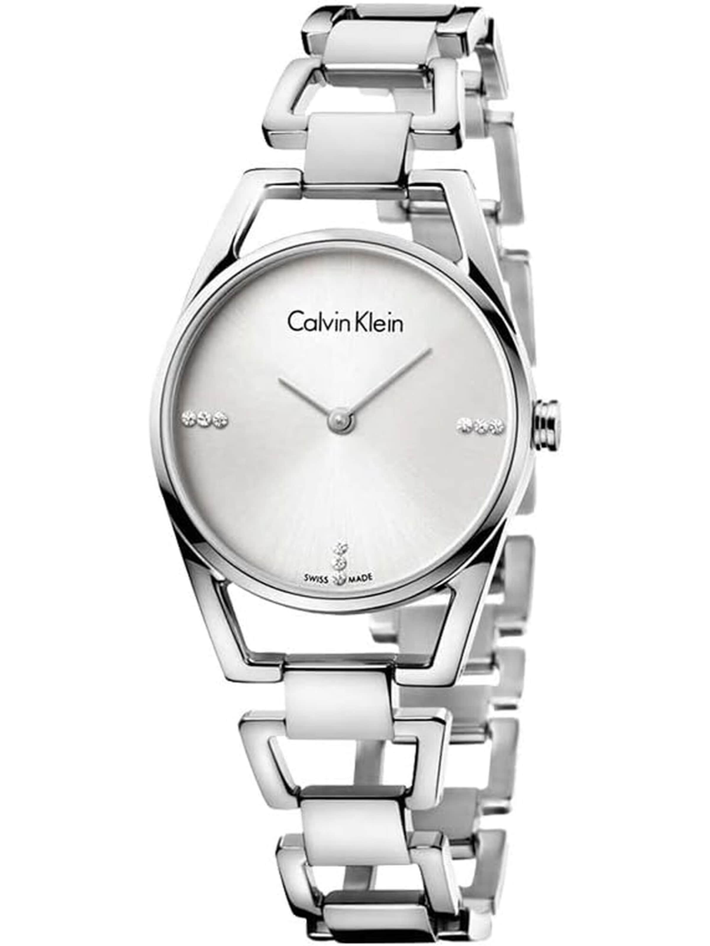 Calvin Klein - Uhren Quarzuhr K7L2314T Swiss Made in Silber: Vorderseite