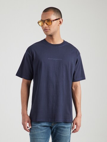 SCOTCH & SODA Футболка 'Seasonal Core' в Синий: спереди