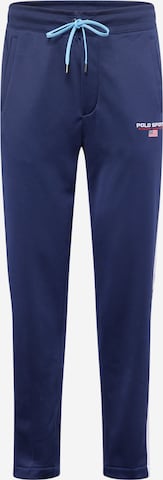 mėlyna Polo Ralph Lauren Siaurėjantis Kelnės 'ATHLETIC': priekis
