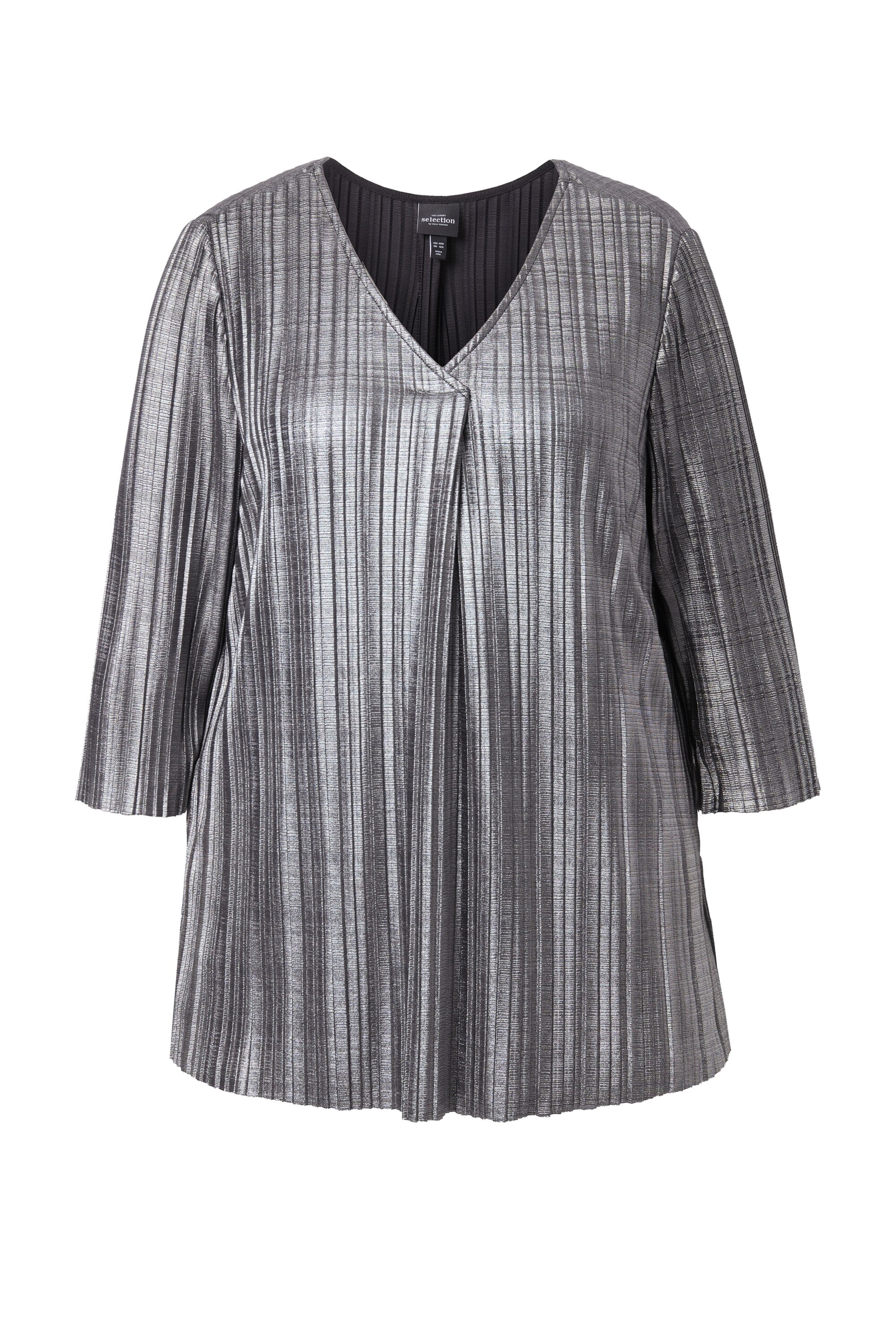 Ulla Popken Blouse in Zilver: voorkant