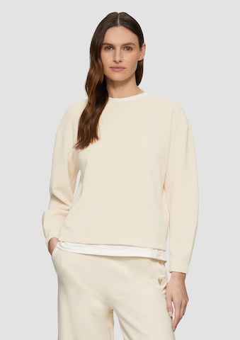 s.Oliver Sweatshirt in Beige: voorkant